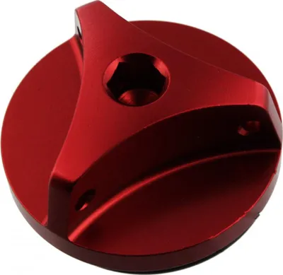 Obrázok produktu pre Olejová zátka JMP Bolt M27x3,00 mm hliníková červená pre Yamaha XV Virago FZS Fazer / S 125 / 400 / 500 / 535 / 550 / 600 / 650 / 660 / 689 / 700 / 750