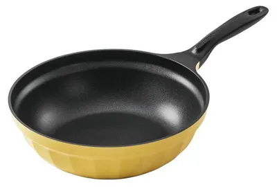 Immagine prodotto di Buydeem Padella in alluminio antiaderente, diametro 30 cm, modello CP102, colore giallo