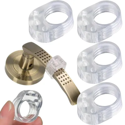 Produktbild von Türklinken Wandpuffer Silikon Türgriff Stoßschutz transparent 4er Set Wandstopper Schutz vor Dellen Kratzern