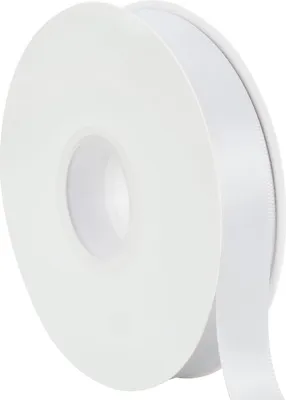 Immagine prodotto di Nastro in raso bianco 2x450 cm per regali, nastro natalizio, raso