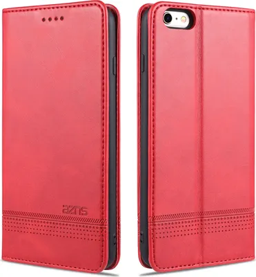 Image de coque pour iPhone 6s, Portefeuille avec fermeture magnétique et socle, coque en cuir pour iPhone 6 / 6s Rose