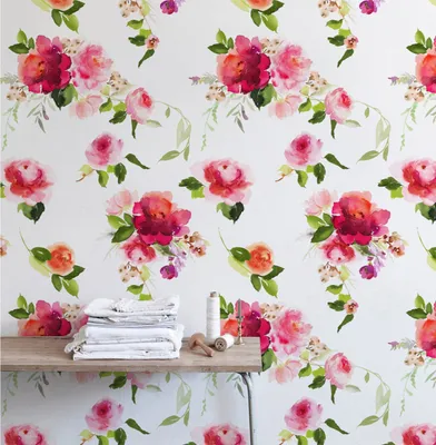 Produktbild von Coloray Fototapete 360x250 cm An Einer Wand Latex Latextapete -  Blumen