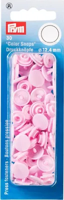 Produktbild von Prym 393118, Nieten-Druckknopf-Verschluss, Polyoxymethylen (POM), Rose, Matte, Rund, 1,24 cm