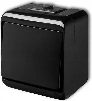 Obrázek produktu pro Hermetický Jednoduchý Spínač Ip54 Černý Nt N/T 1X
