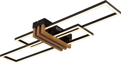 Produktbild von GLOBO Lighting Deckenleuchte DAKARI I LBH 80x23x8.60 cm schwarz