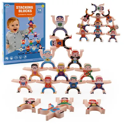 Produktbild von 3-12 Jahre alte Kinder Gebäude Hercules ausgeglichen Stapeln von hohen Block Spielzeug, pädagogische Spielzeug, Weihnachtsgeschenk