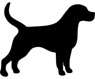 Produktbild von Kreidetafel-Aufkleber – abwischbare Wandaufkleber – Hundesilhouette – 55 x 70 cm