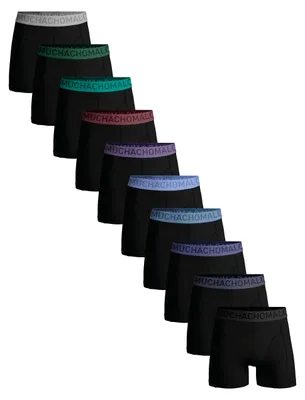 Productafbeelding van Muchachomalo Boxershorts Heren – 10-Pack – Katoen Stretch – Comfortabel Ondergoed – Maat 7XL - SOLID1010-825