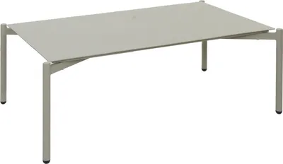 Zdjęcie produktu dla Aluminiowy stolik ogrodowy HWC-O11, stolik ogrodowy stolik kawowy stolik balkonowy, 105x65cm ~ jasnozielony