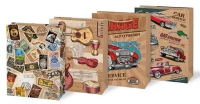 Image de Sac cadeau en papier kraft 190 x 250 x 90 mm