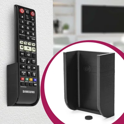 Produktbild von Fernbedienungshalter Wand Halterung Schwarz passend für Samsung TV Fernseher AA59-00818A