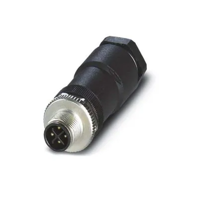 Obrázok produktu pre Phoenix Contact 1404641, M12, Čierna, Kovová, nikel, IP67, REACh SVHC, -40 - 85 °C