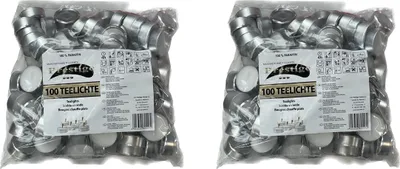 Produktbild von Prestige 200 Stück Teelichter 4h Brenndauer 100 % Paraffin