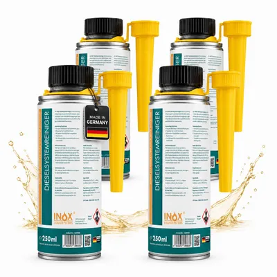 Produktbild von INOX® Diesel System Reiniger Additiv 4x 250ml Systemreiniger Zusatz Dieselzusatz