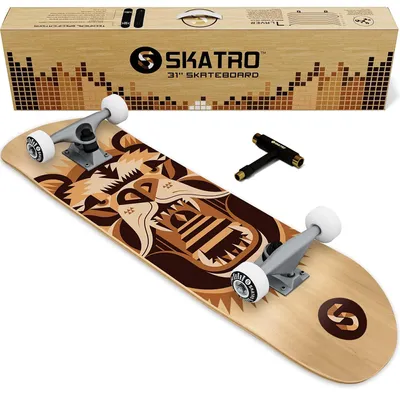 Obrázok produktu pre Kompletná skateboardová doska, 31 palcov, vhodná pre začiatočníkov aj pokročilých