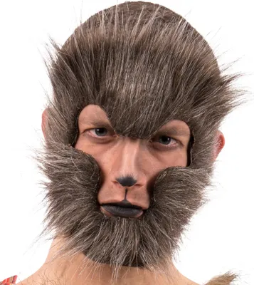 Produktbild von Werwolf-Maske für Erwachsene braun - Einheitsgröße