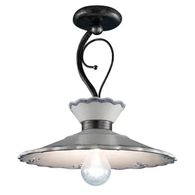 Immagine prodotto di CLASSIC RAVENNA C930, Lampada a Soffitto Plafoniera in Vetroceramica, Ferroluce