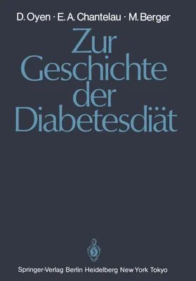 Produktbild von Zur Geschichte der Diabetesdiät