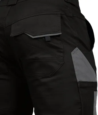 Produktbild von Arbeitshose Damen Bundhose schwarz/grau Größe 50