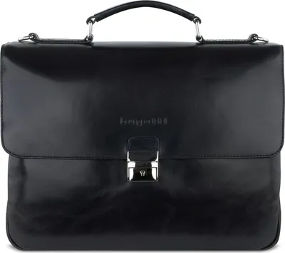 Produktbild von bugatti Leder Aktentasche Laptoptasche mit Laptopfach Romano Briefcase Black schwarz