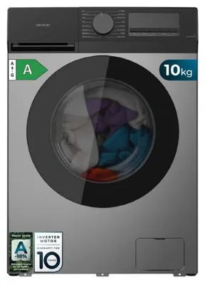 Zdjęcie produktu dla Pralka bębnowa Cecotec Bolero DressCode 10450, 10 kg, Inverter, stal nierdzewna, 1400 obrotów/min, 16 programów, -10%