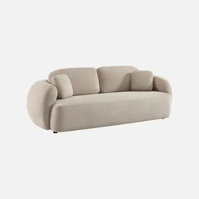 Produktbild von sweeek - 3-Sitzer Sofa mit Chenille-Bezug - Beige