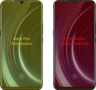 Produktbild von 3x Vivo IQOO Schutzfolie Folie, 100% Displayabdeckung, dipos Flex