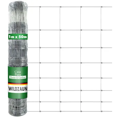 Obrázek produktu pro Robustní oplocení pro volně žijící živočichy Pozinkované pletivo Šířka oka: 15 cm Výška: 100 cm Délka: 50 m