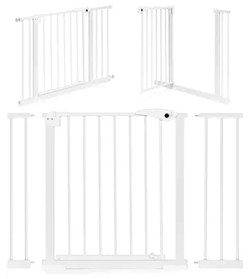 Immagine prodotto di Barriera di sicurezza 74-105 cm per scale e porte pannelli aggiuntivi in acciaio bianco ECOTOYS