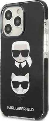 Immagine prodotto di Karl Lagerfeld Klhcp13Xtpe2Tk Custodia rigida per Iphone 13 Pro Max 6.7 Nero/Nero Karl&Choupette Head