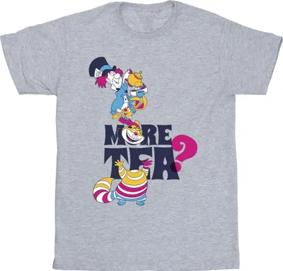Produktbild von Disney - "Alice In Wonderland More Tea" T-Shirt für Herren BI10461 (XXL) (Grau)