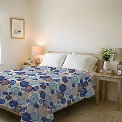 Obrázek produktu pro Letní přikrývka s potiskem, vyrobená z mikrovlákna, rozměry 250 x 240 cm