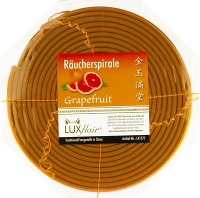 Produktbild von 1 Tag Räucherspirale mit Grapefruit-Duft