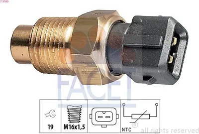 Produktbild von FACET Kühlmitteltemperatursensor 7.3160 für FIAT PUNTO (176)