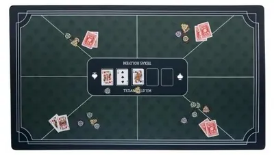 Image de Tapis de poker Engelhart Games vert 138 x 79 cm - tapis de jeu professionnel