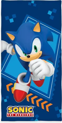 Immagine prodotto di Asciugamano in velluto Sonic - The Hedgehog 75 x 150 cm