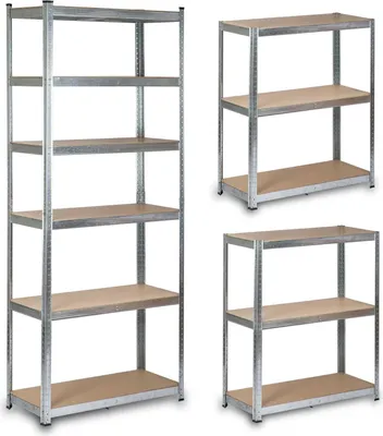 Obrázok produktu pre Kovová polica na uskladnenie 222 x 90 x 40 cm Humberg HR-814