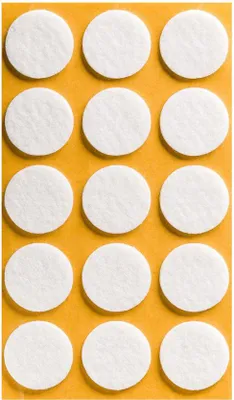 Produktbild von Filzgleiter für Möbelbeine, 28/3 mm, weiße Platten (15 Stück)