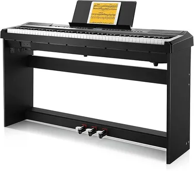 Produktbild von E-Piano 88 Tasten Mit Hammermechanik - Digitales Keyboard Für Anfänger Mit Pedal Und Klavierständer