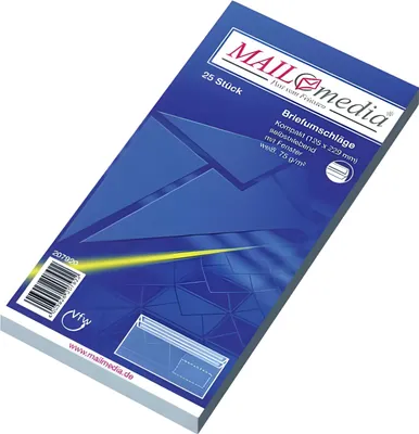 Productafbeelding van mayer-network 30022377 Compacte omslagen met venster (229x125 mm), zelfklevend, 75 g/m², 25 stuks