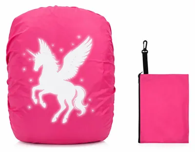 Produktbild von Regenhülle für Rucksack – Rucksackschutz – Wasserdicht – Reflektierend – Für Rucksäcke bis 40 Liter