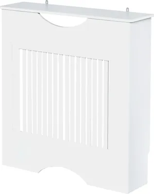 Obrázek produktu pro Kryt radiátoru - Kryt radiátoru - MDF - 78 x 19 x 82 cm - Police - Výklopný - Do obývacího pokoje - Bílý