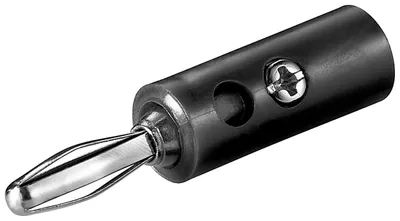 Image de goobay Bananen Stecker mit Schraubanschlüssen schwarz (Bulk)