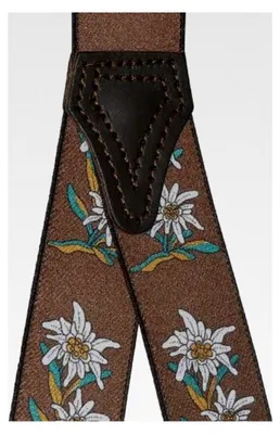 Produktbild von Hosenträger mit Knopfloch Edelweiss
