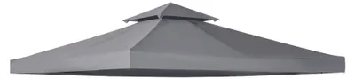Produktbild von Ersatzdach fš¹r Gartenpavillon, Ersatzplane fš¹r Pavillon/Zelt, 3 x 3 m, grau