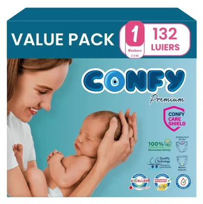 Productafbeelding van Premium Babyluiers Maat 1 met Plasindicator