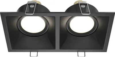 Immagine prodotto di Maytoni Lampada da incasso DOT a 2 luci GU10, nero, alluminio, IP20, dimmerabile