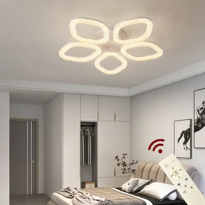 Produktbild von LED Deckenlampe DL-5 76cm Deckenleuchte Leuchte Lampe mit Fernbedienung Lichtfarbe/Helligkeit einstellbar dimmbar Deckenlampe LED Deckenleuchte