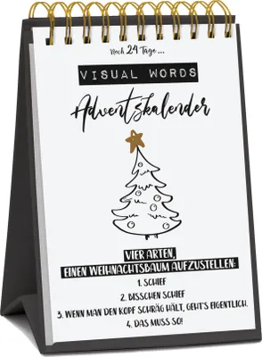 Produktbild von Tisch-Adventskalender 'Visual Words'
