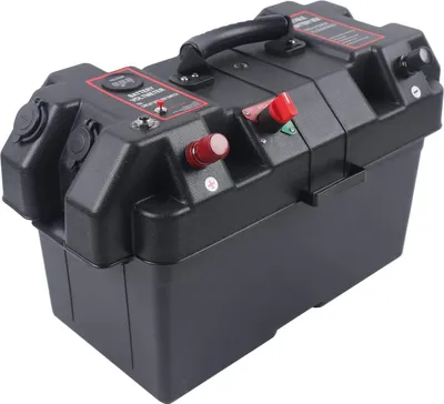 Produktbild von Batteriekasten Multifunktions Batteriebox Doppelte USB Ladeanschluss Schwarz